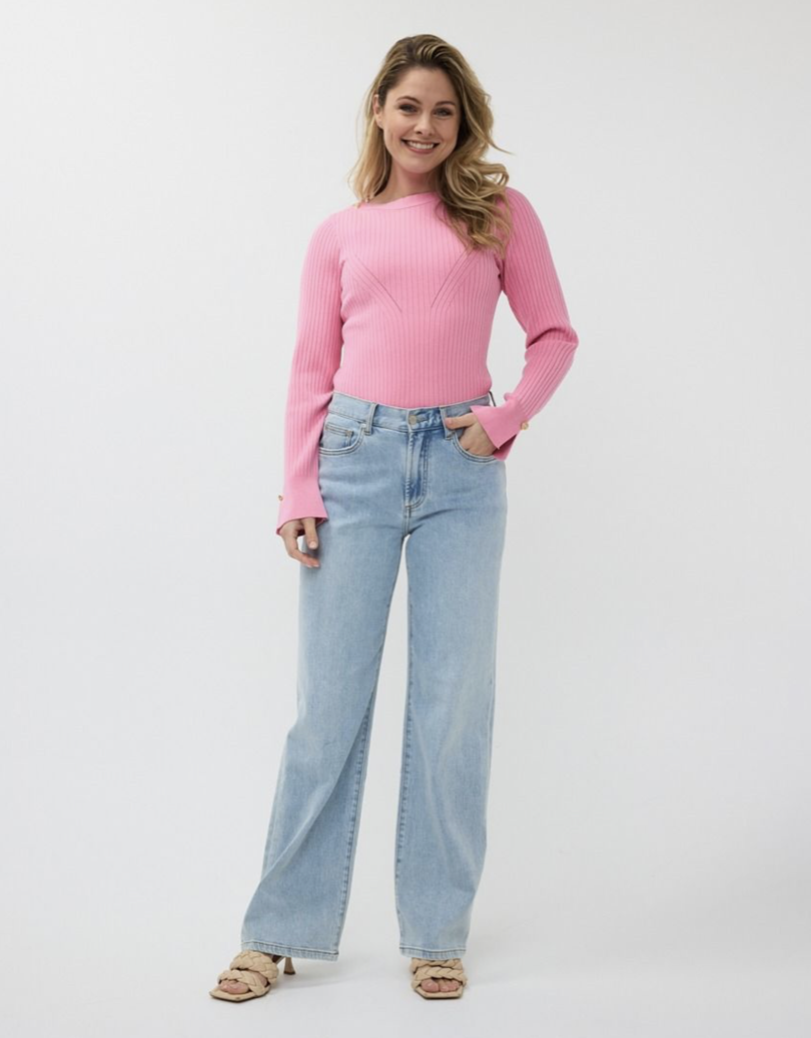 Esqualo Esqualo-Sp2507011 Chandail Rib basic knit  SS25