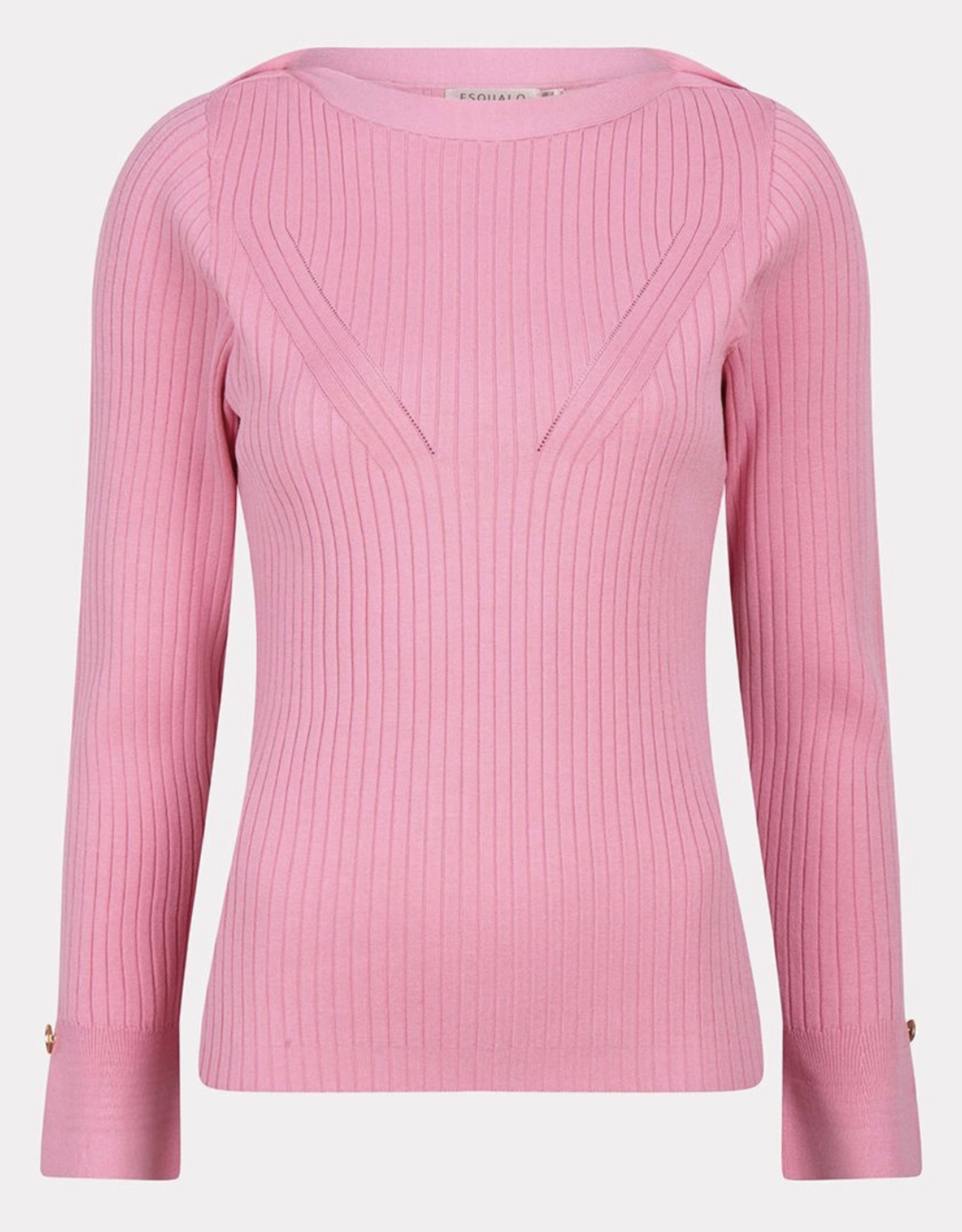 Esqualo Esqualo-Sp2507011 Chandail Rib basic knit  SS25