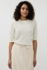 Esqualo Esqualo- Sp2527002 Chandail  short sleeve gathering SS25