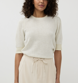 Esqualo Esqualo- Sp2527002 Chandail short sleeve gathering SS25