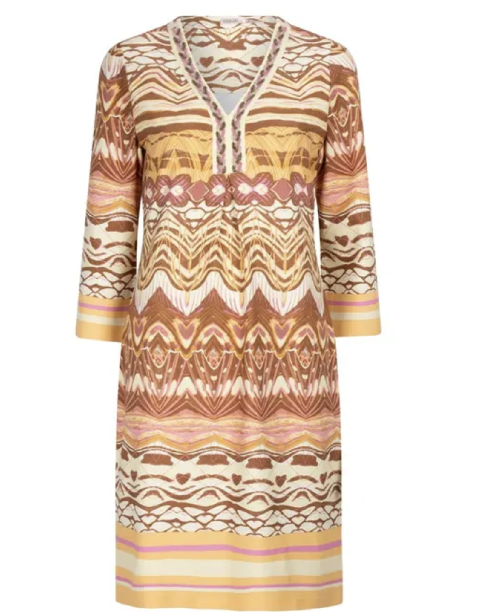 Esqualo Esqualo- Sp2530004 Robe imprimée genoux SS25