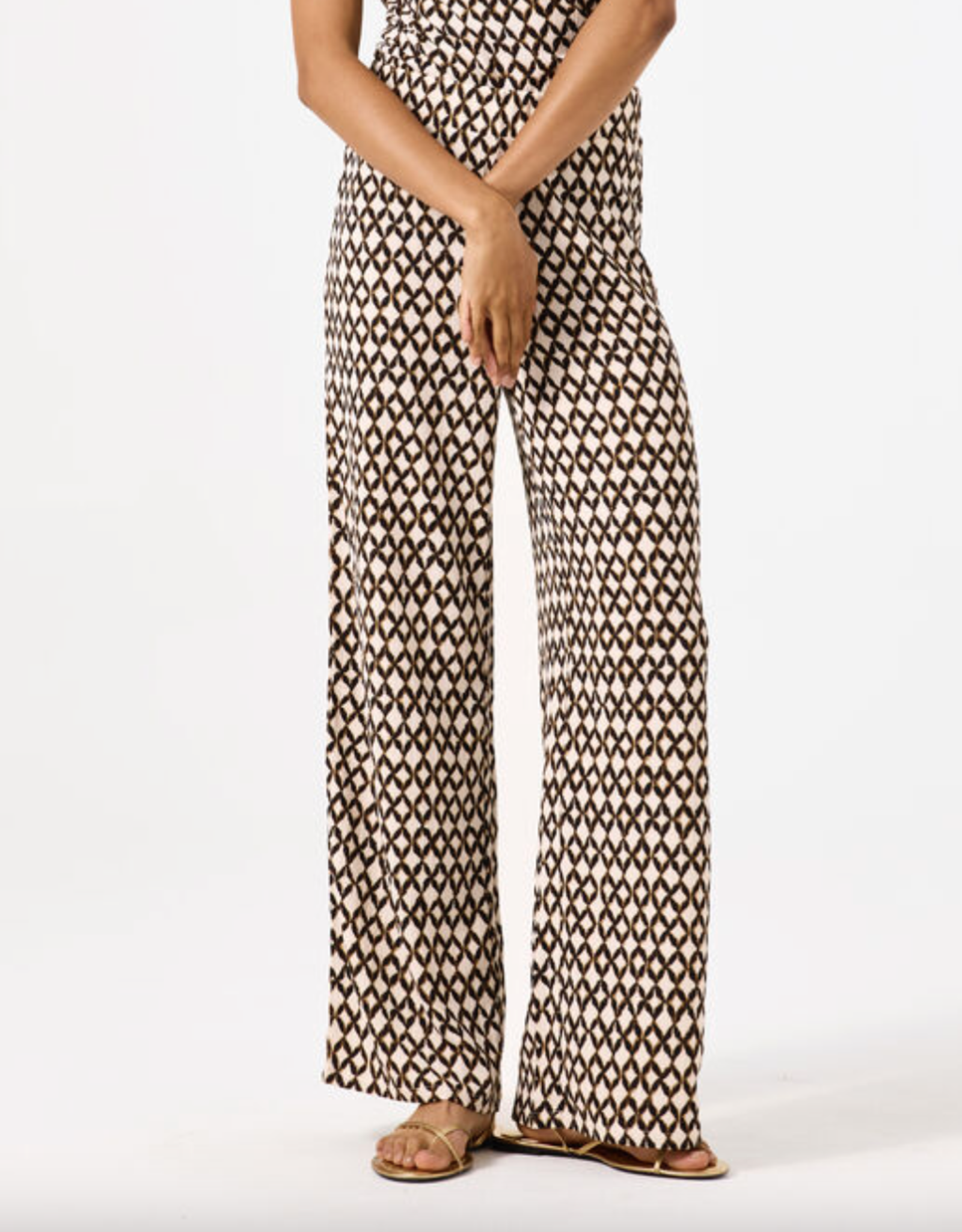 Garcia - C50310 Printed Wide Leg Pantalon SS25