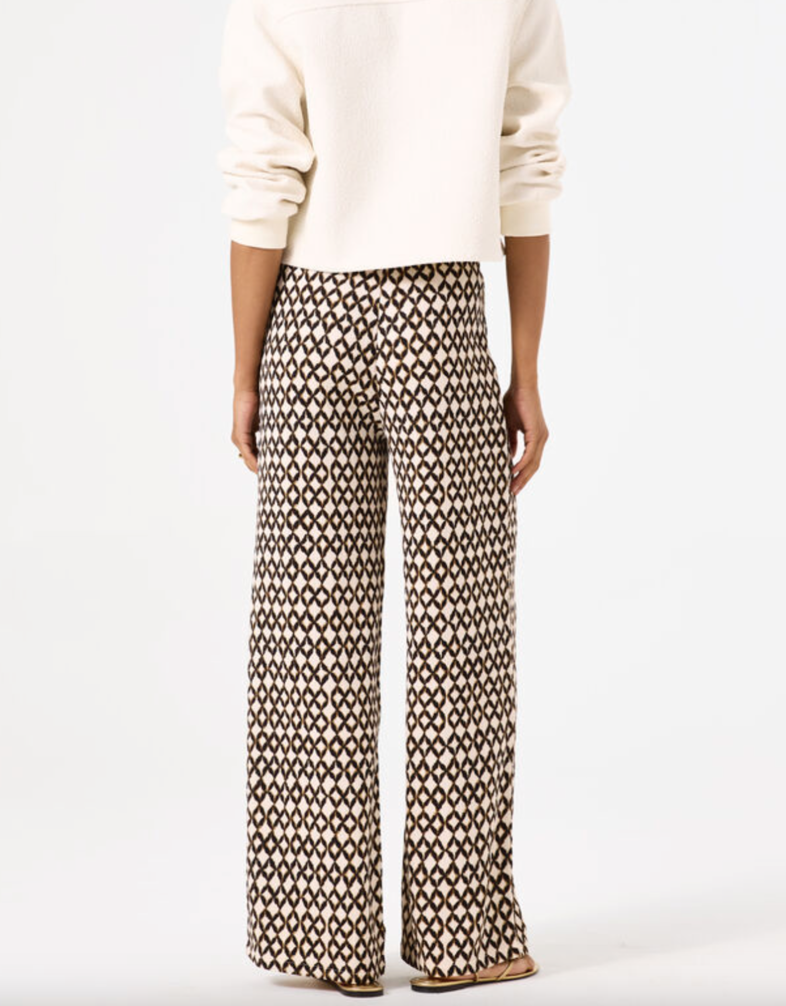 Garcia - C50310 Printed Wide Leg Pantalon SS25