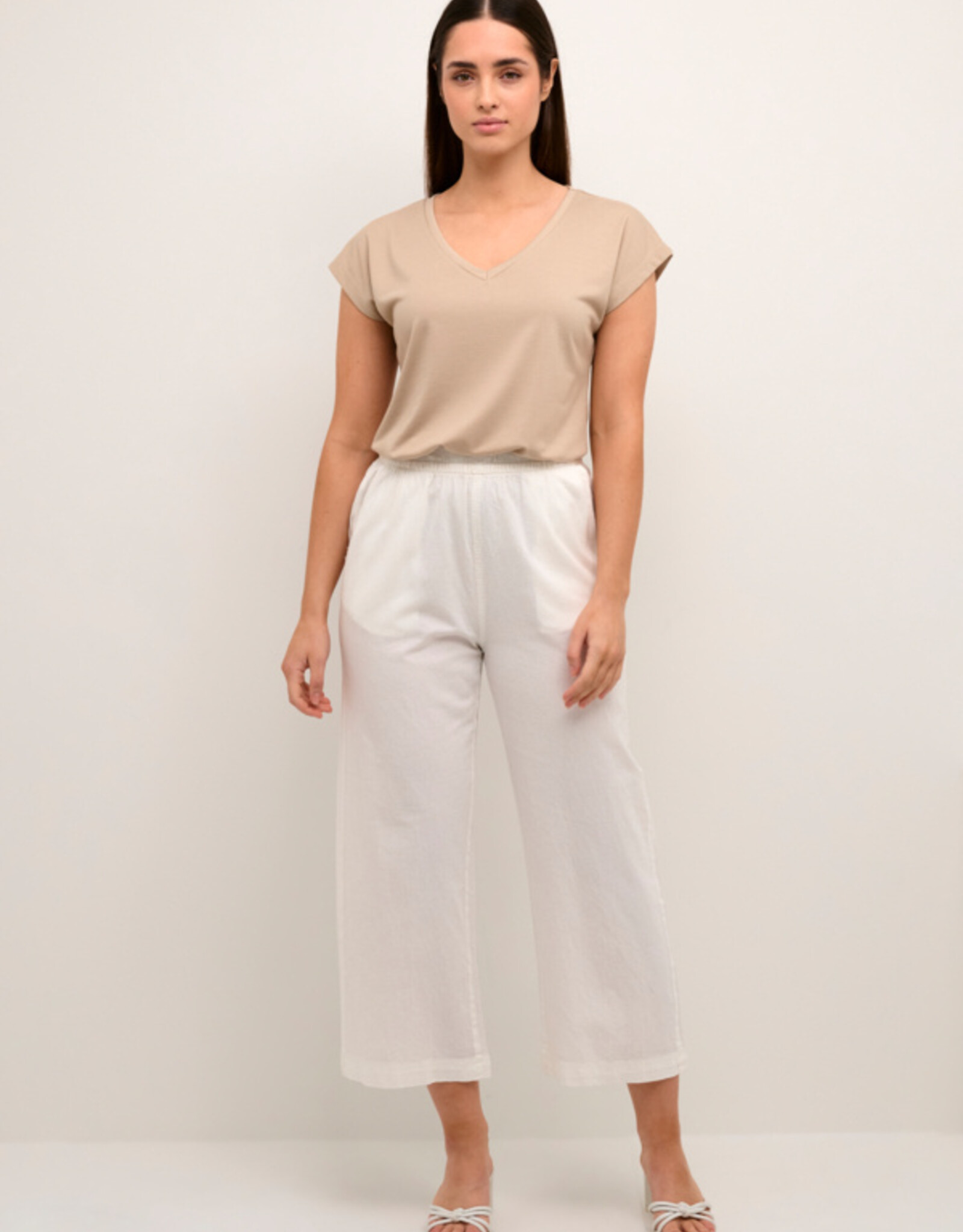 Kaffé Kaffe - KAnaya Culotte Pantalon (Chalk) SS25