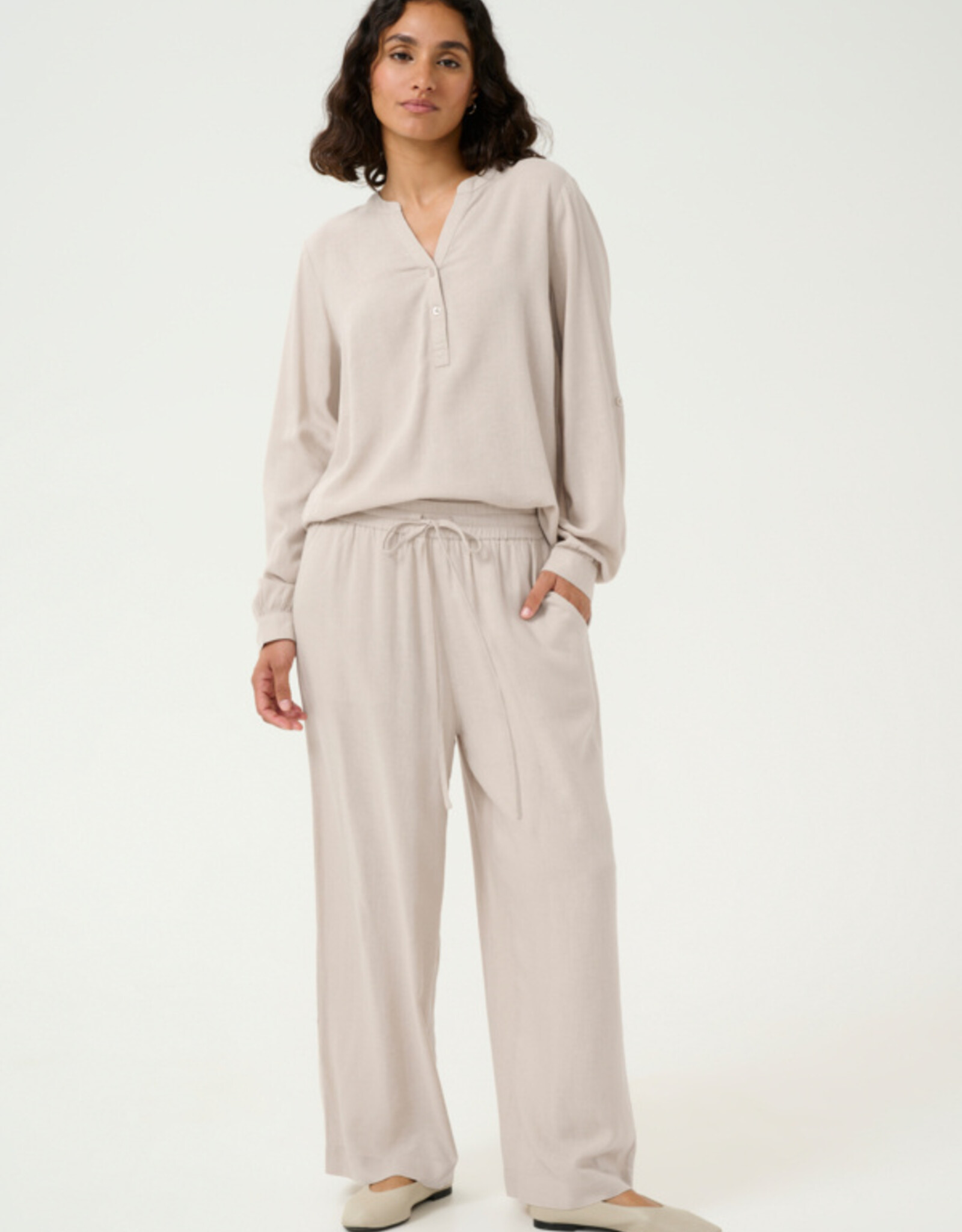 Kaffé Kaffe -KAmilia Cropped Wide Pantalon SS25