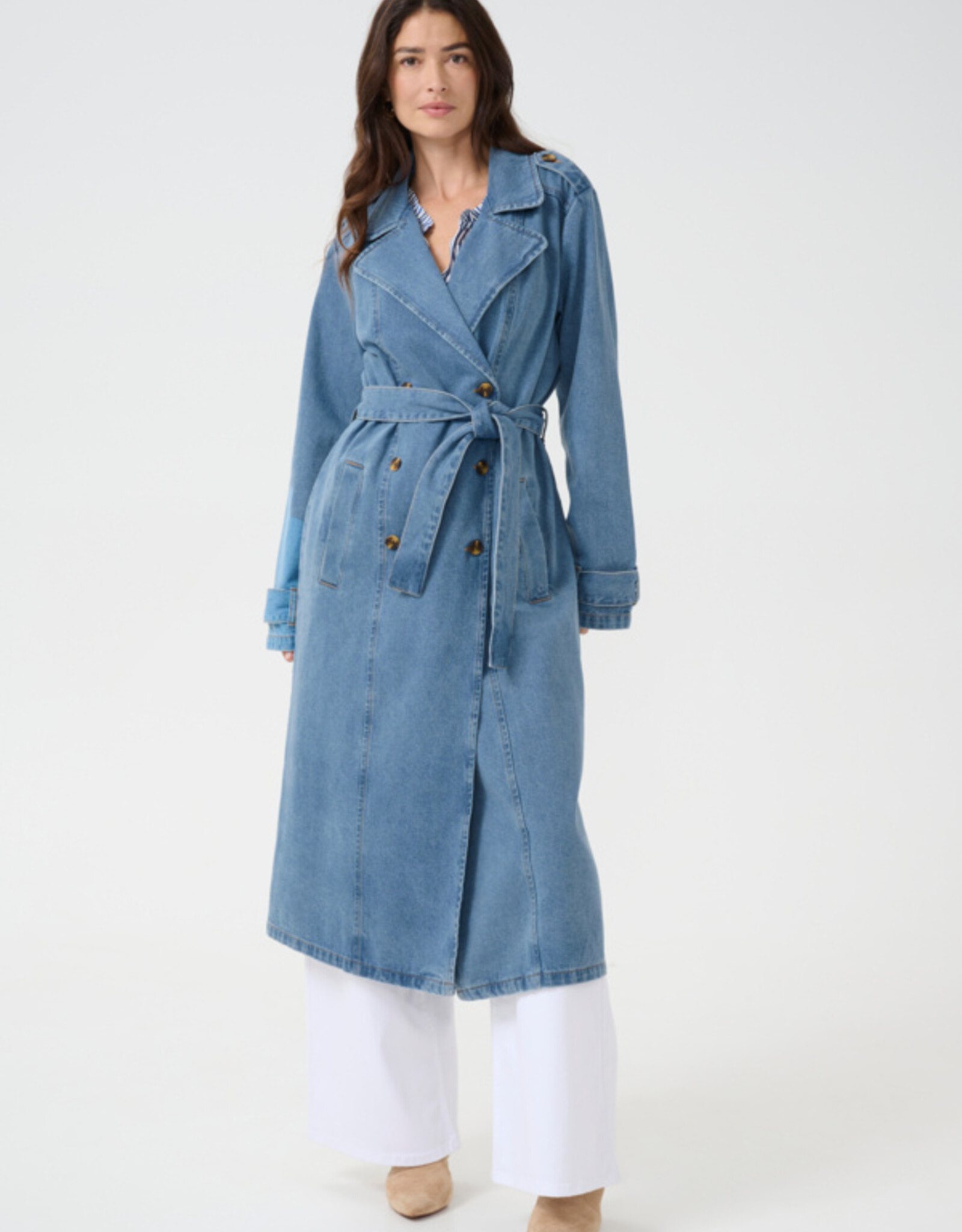 Cream Cream - CRmika denim trenchcoat SS25