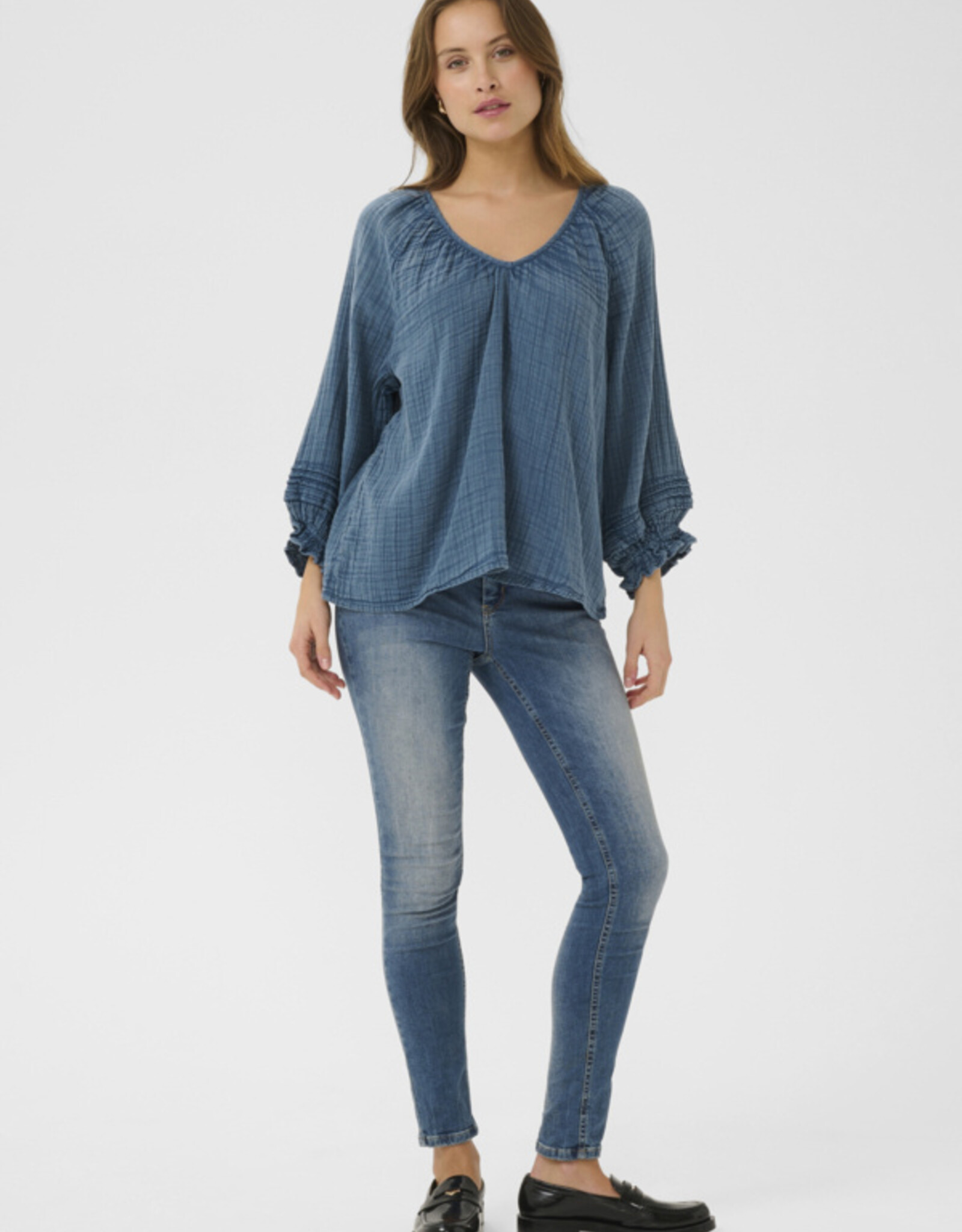 Culture Culture- Cupaly Elina blouse bleue SS25