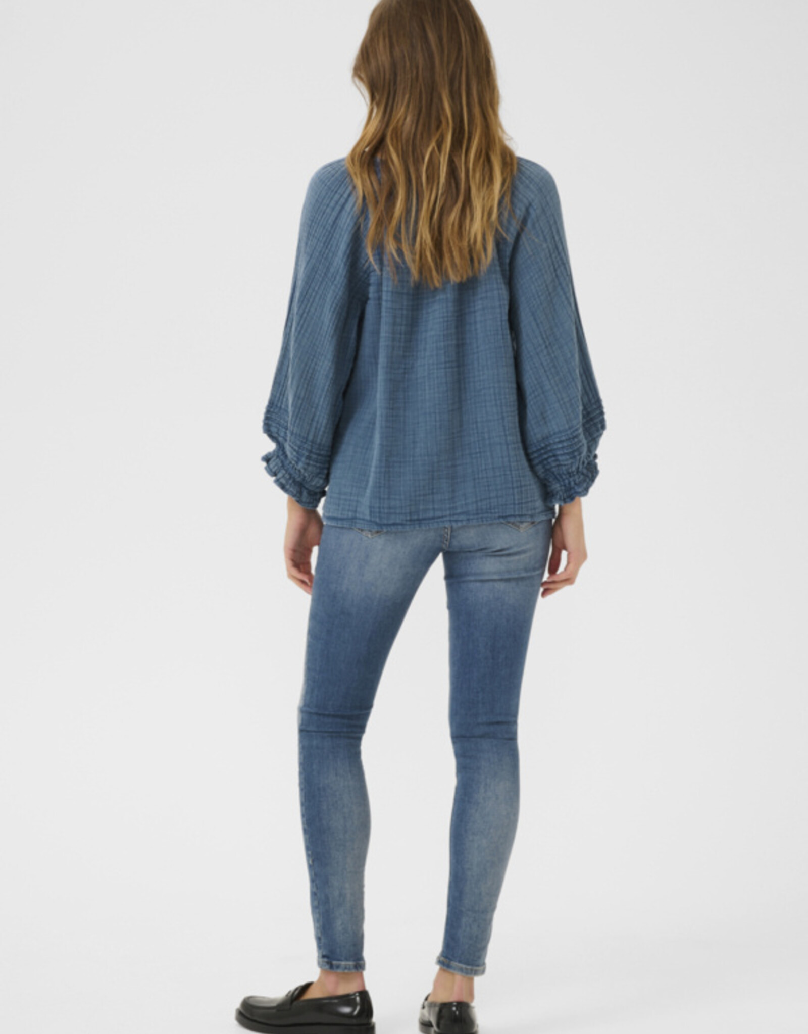 Culture Culture- Cupaly Elina blouse bleue SS25
