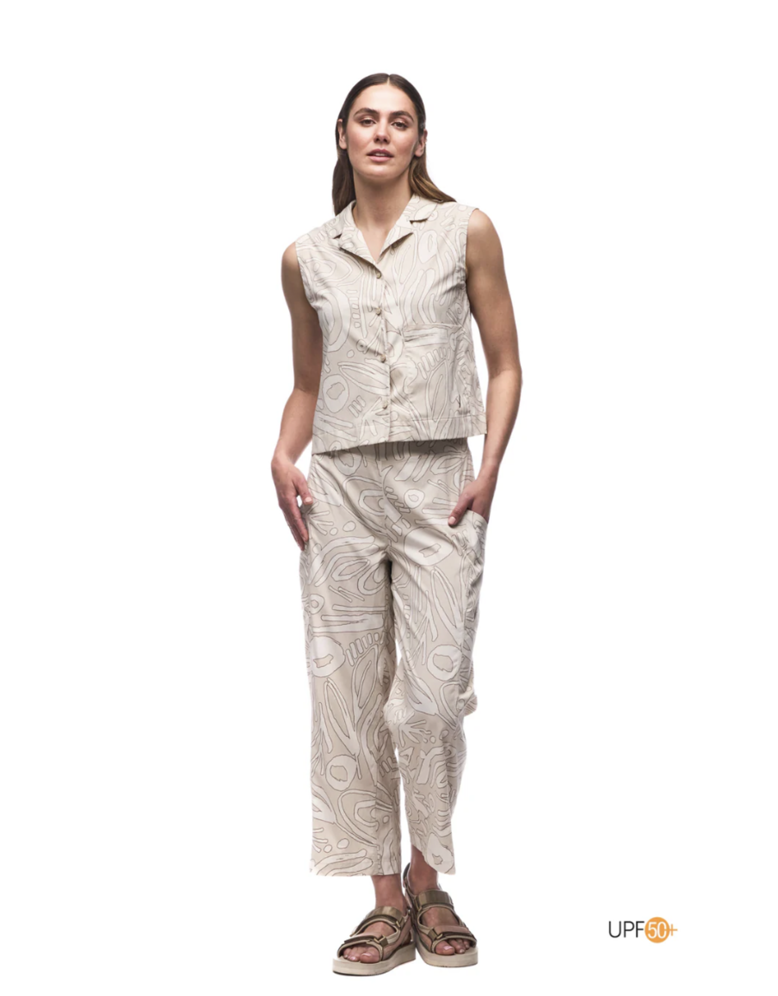 indyeva Indyeva- Pierna printed pantalon Beach cyclone SS25