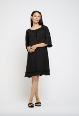 Pistache Pistache-T-4795  Layered Fringe Linen Robe SS25