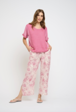 Pistache Pistache-D-21691-P - Split Leg  Pantalon lin SS25
