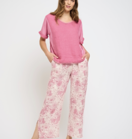 Pistache Pistache-D-21691-P - Split Leg Pantalon lin SS25