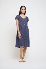 Pistache Pistache-R-0297 Short Sleeve Linen Robe SS25