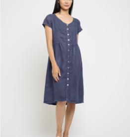 Pistache Pistache-R-0297 Short Sleeve Linen Robe SS25