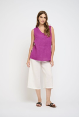 Pistache Pistache-P-0056A Sleeveless Top with Side Slits SS25