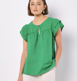 Apricot Apricot- 944220 Broderie yoke cotton Mix top SS25
