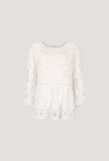 Apricot Apricot- 945104 Embroidered Mesh Oversized peplum top SS25