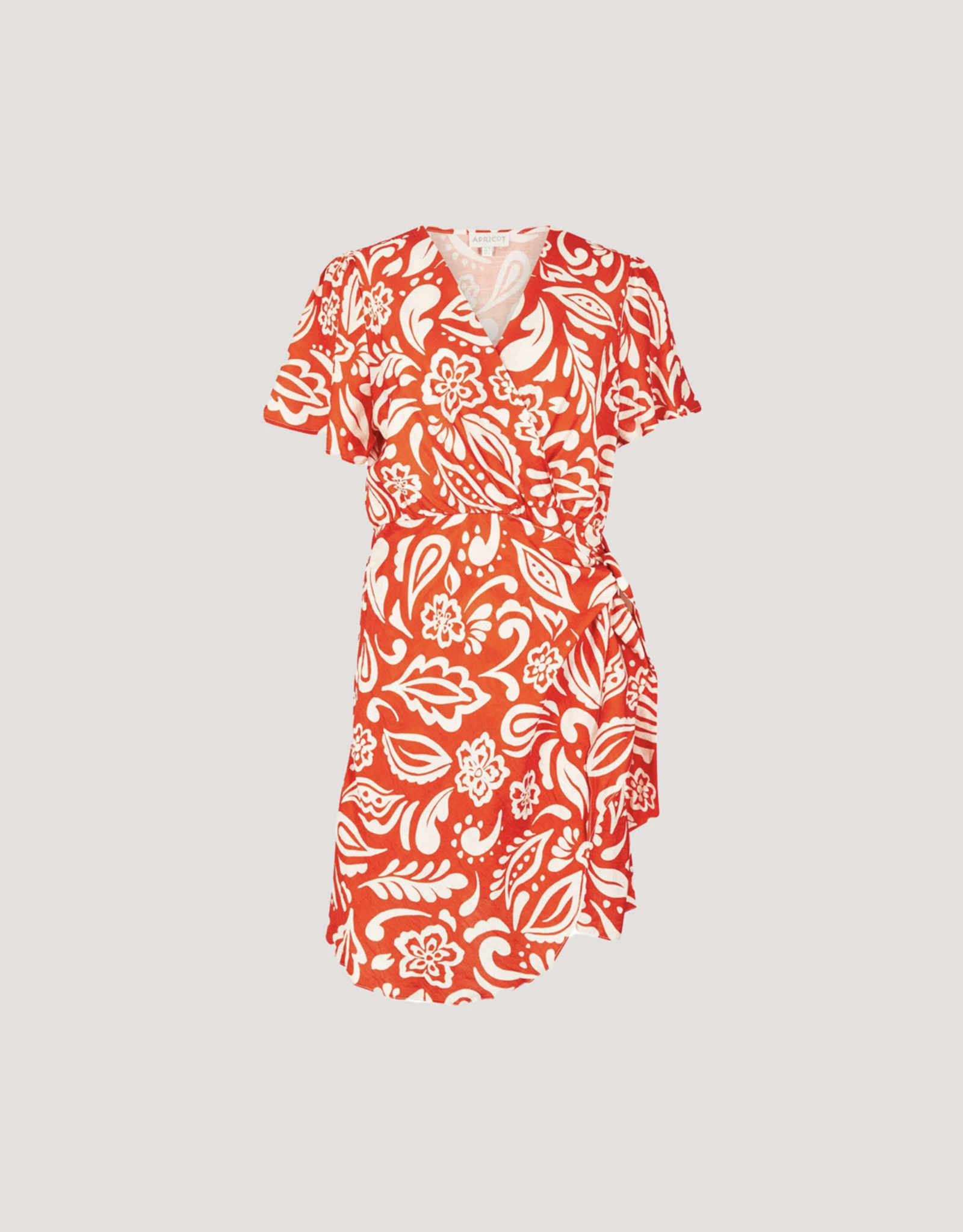 Apricot Apricot- 962088 Bold paisley print wrap dress SS25