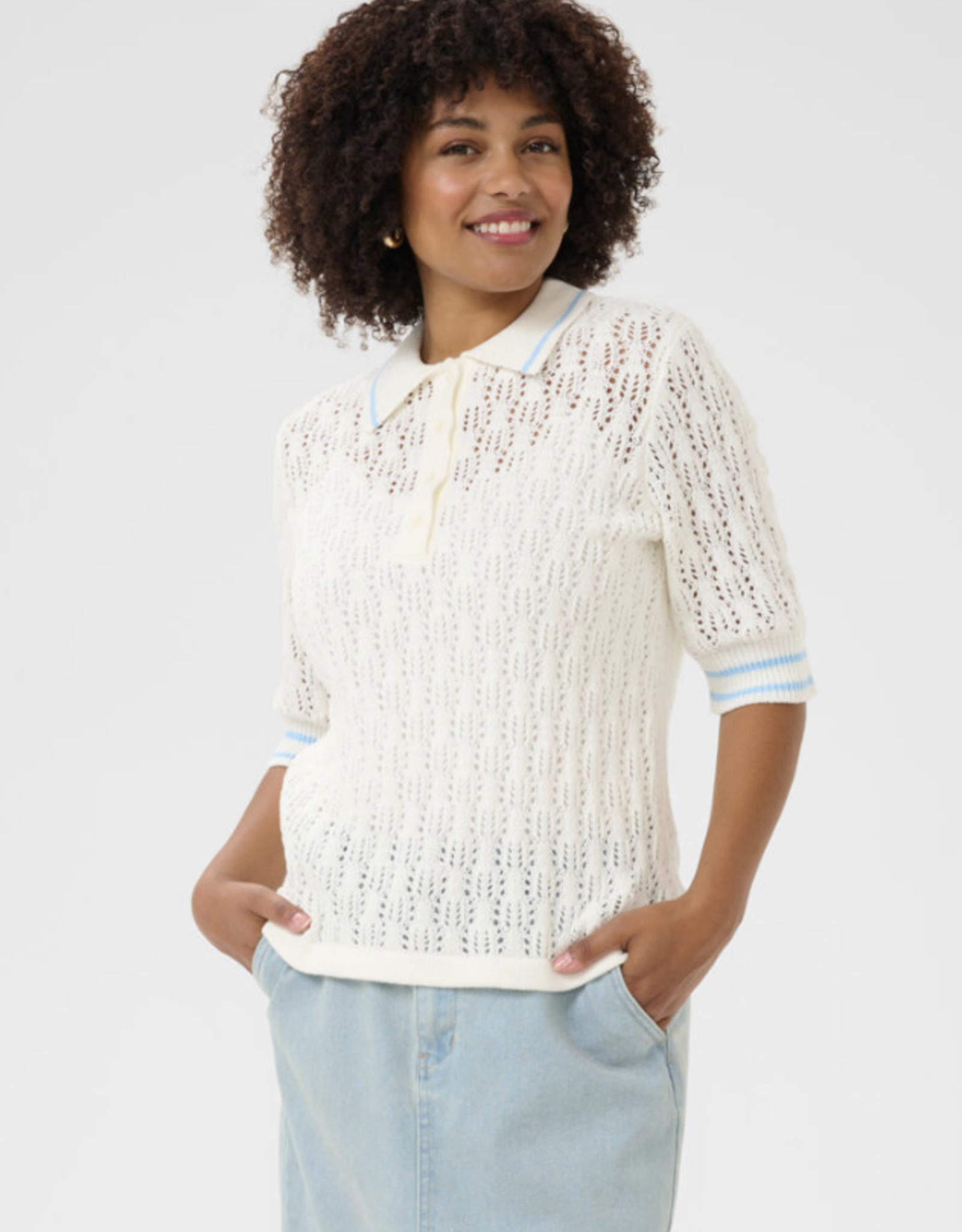 Cream Cream - CRPreps Knit Poloshirt SS25