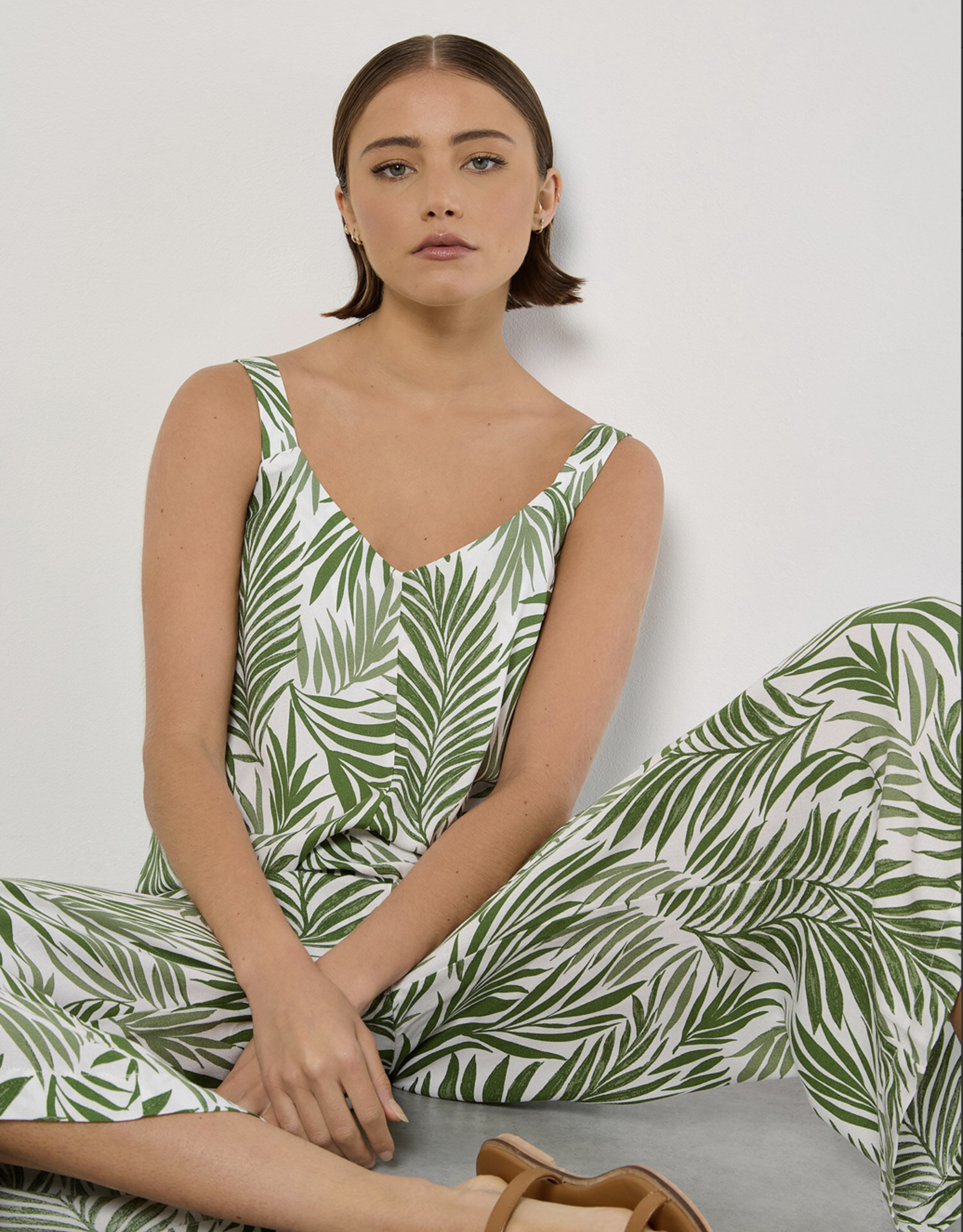 Apricot Apricot-940772 Flowy wide leg jumpsuit SS25