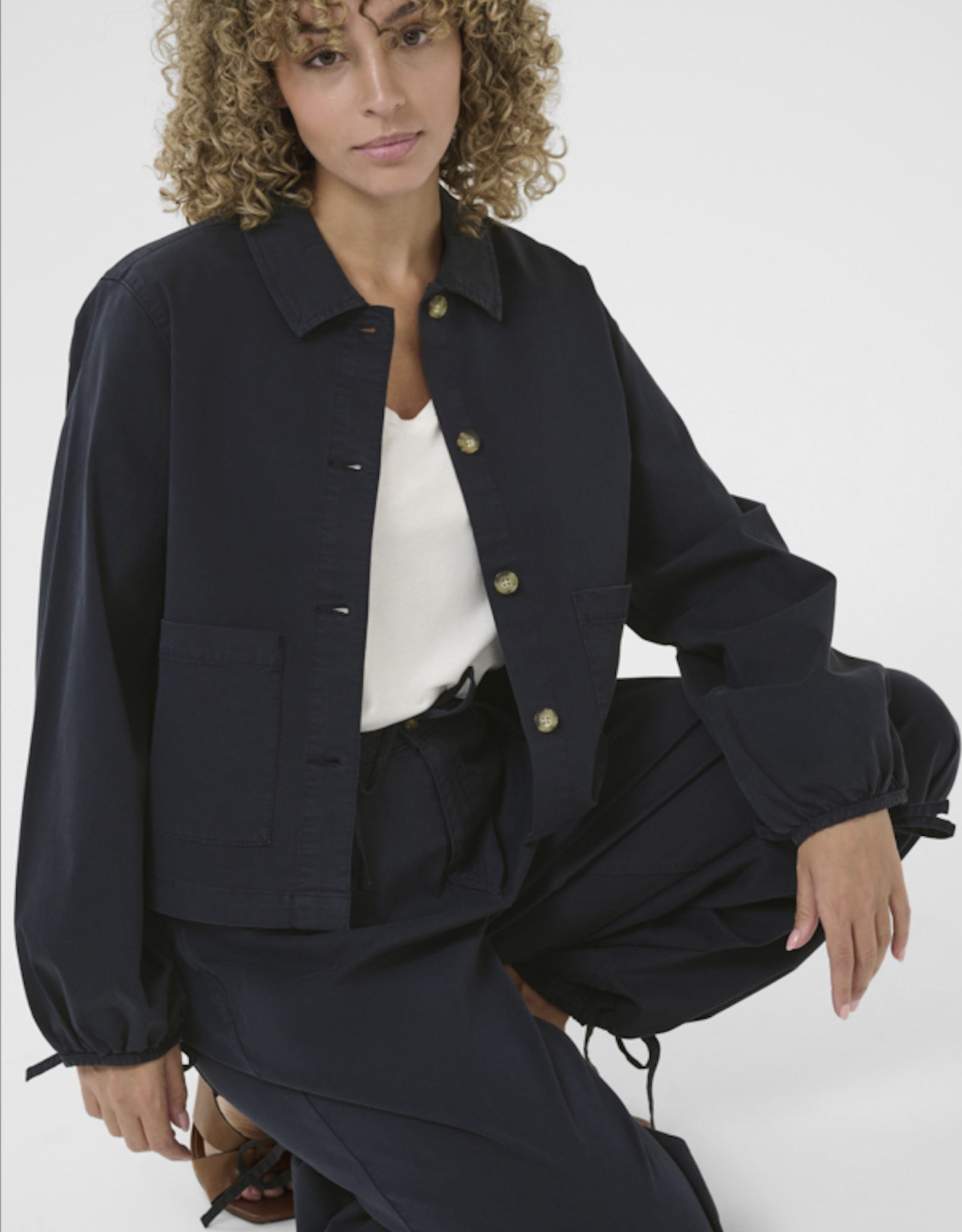 Cream Cream- CrBerta Twill veste SS25