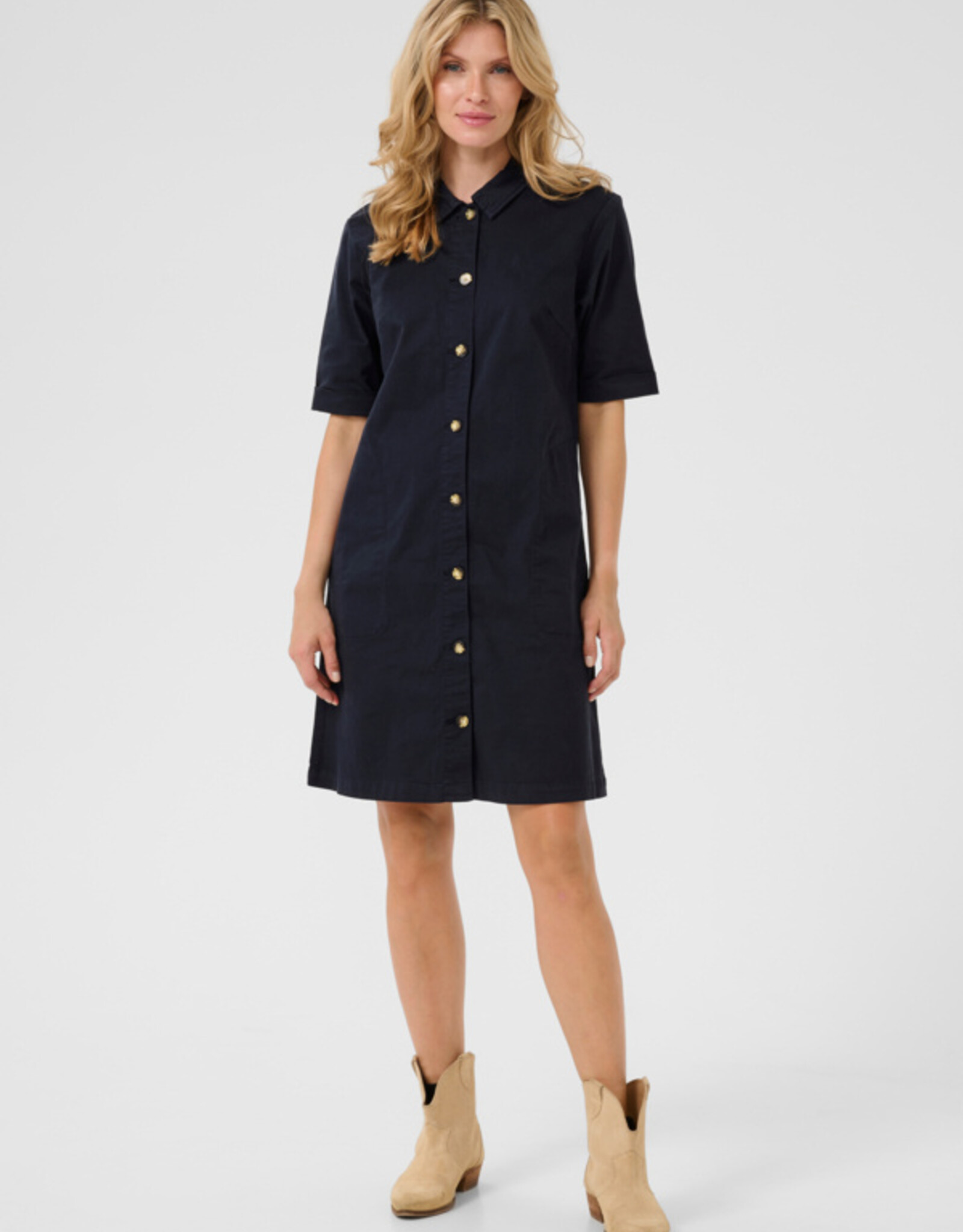 Cream Cream - CRberta Twill Dress SS25