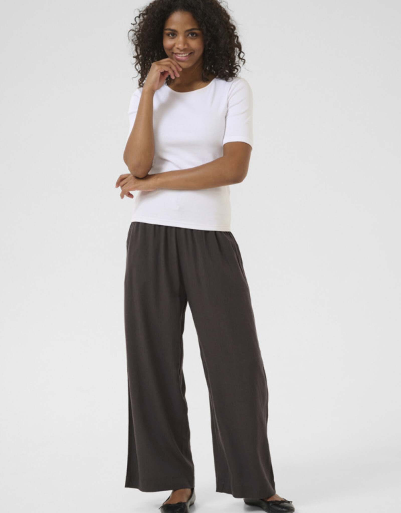 Kaffé Kaffe -KAmilia Cropped Wide Pantalon SS25