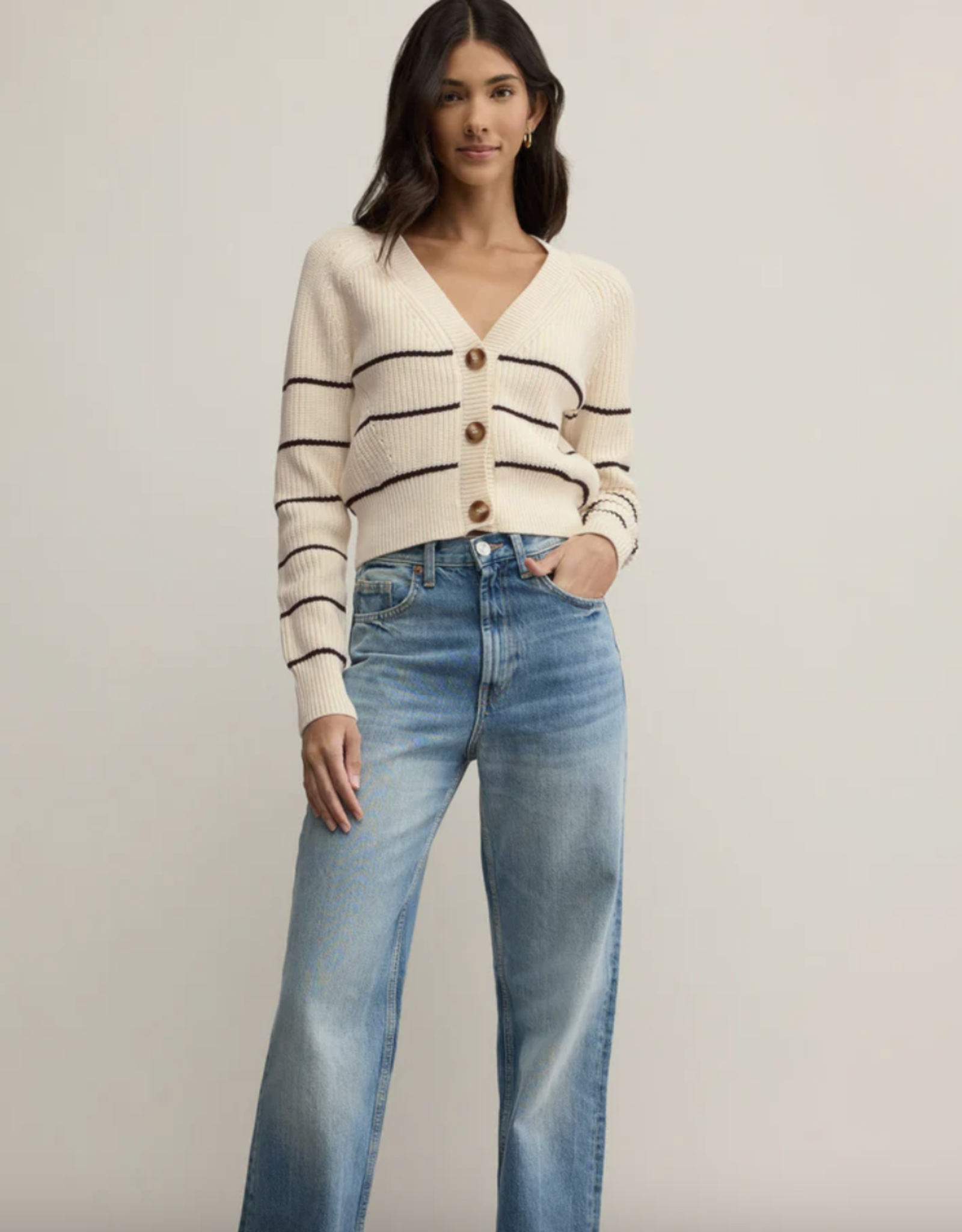 Z Supply Z supply- ZW252890s Stefi stripe Cardigan SS25