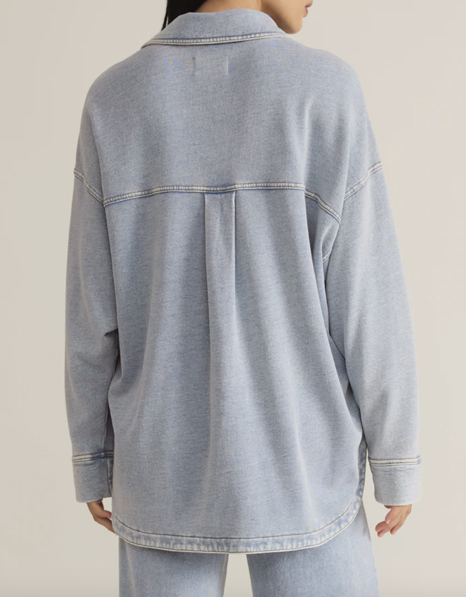 Z Supply Z Supply- Zj231161 All day Knit denim Jacket SS25