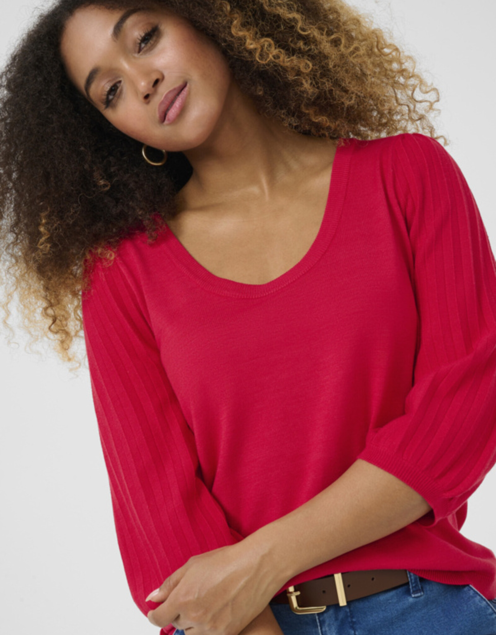 Cream Cream - CRVillea Pleat chandail FW25