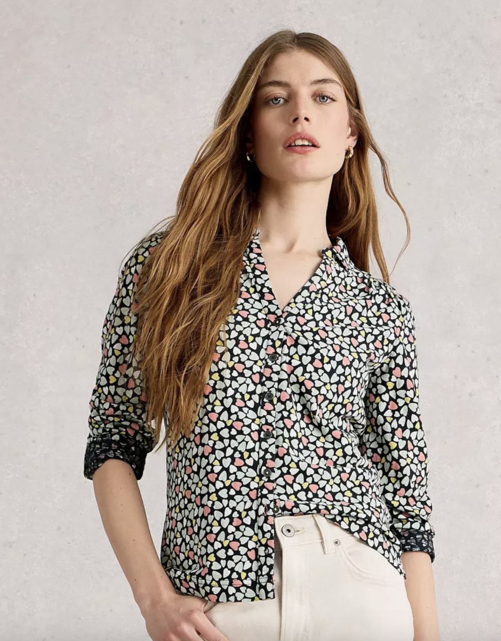 White Stuff White Stuff- 444331 Annie Jersey Shirt FW25
