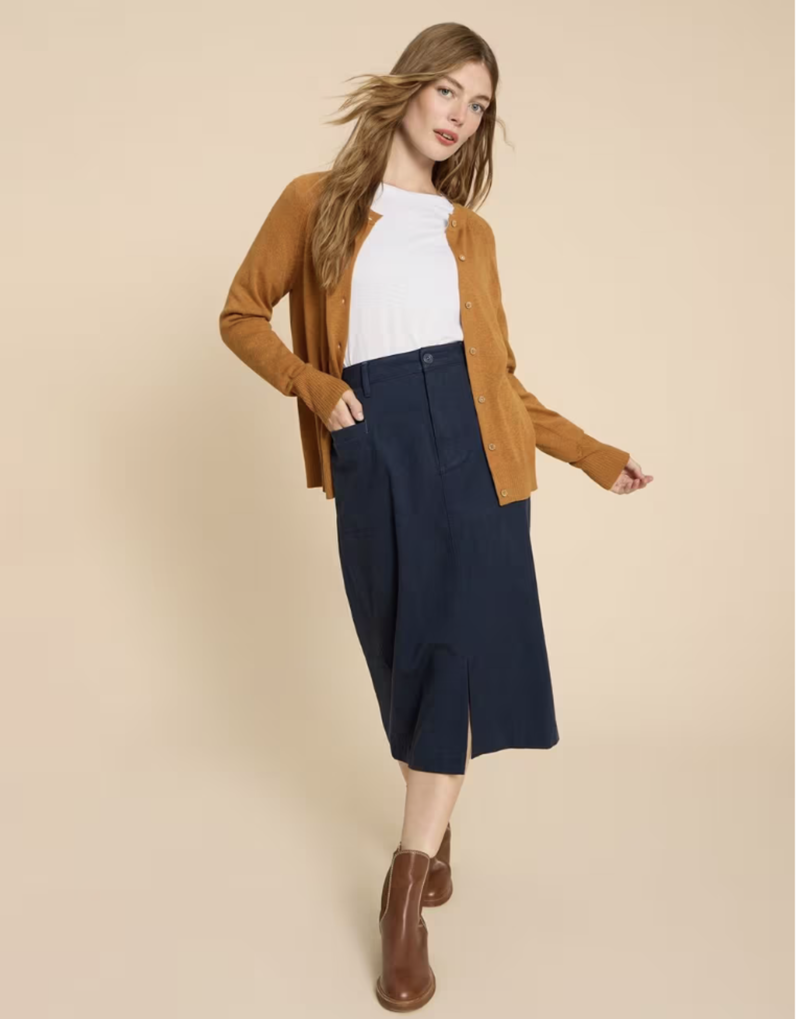 White Stuff White Stuff- 440353  Clara LS T-shirt FW25 (2 clrs )