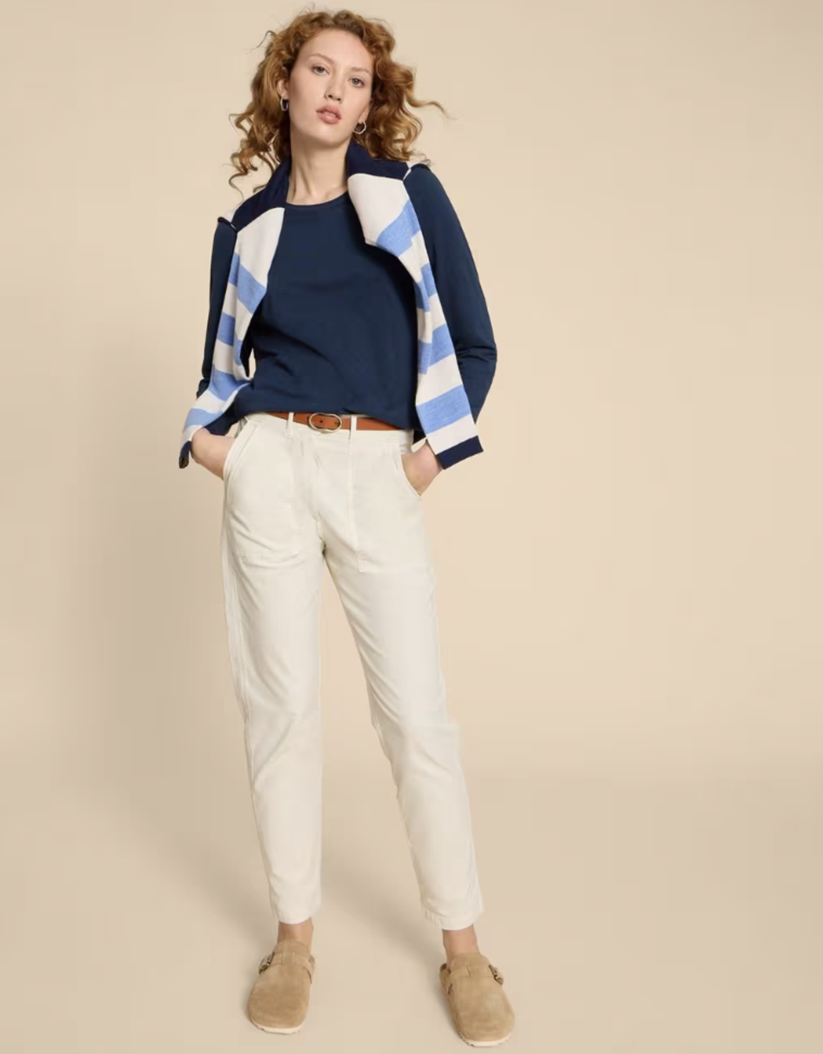 White Stuff White Stuff- 440353  Clara LS Tee FW25 (2 clrs )