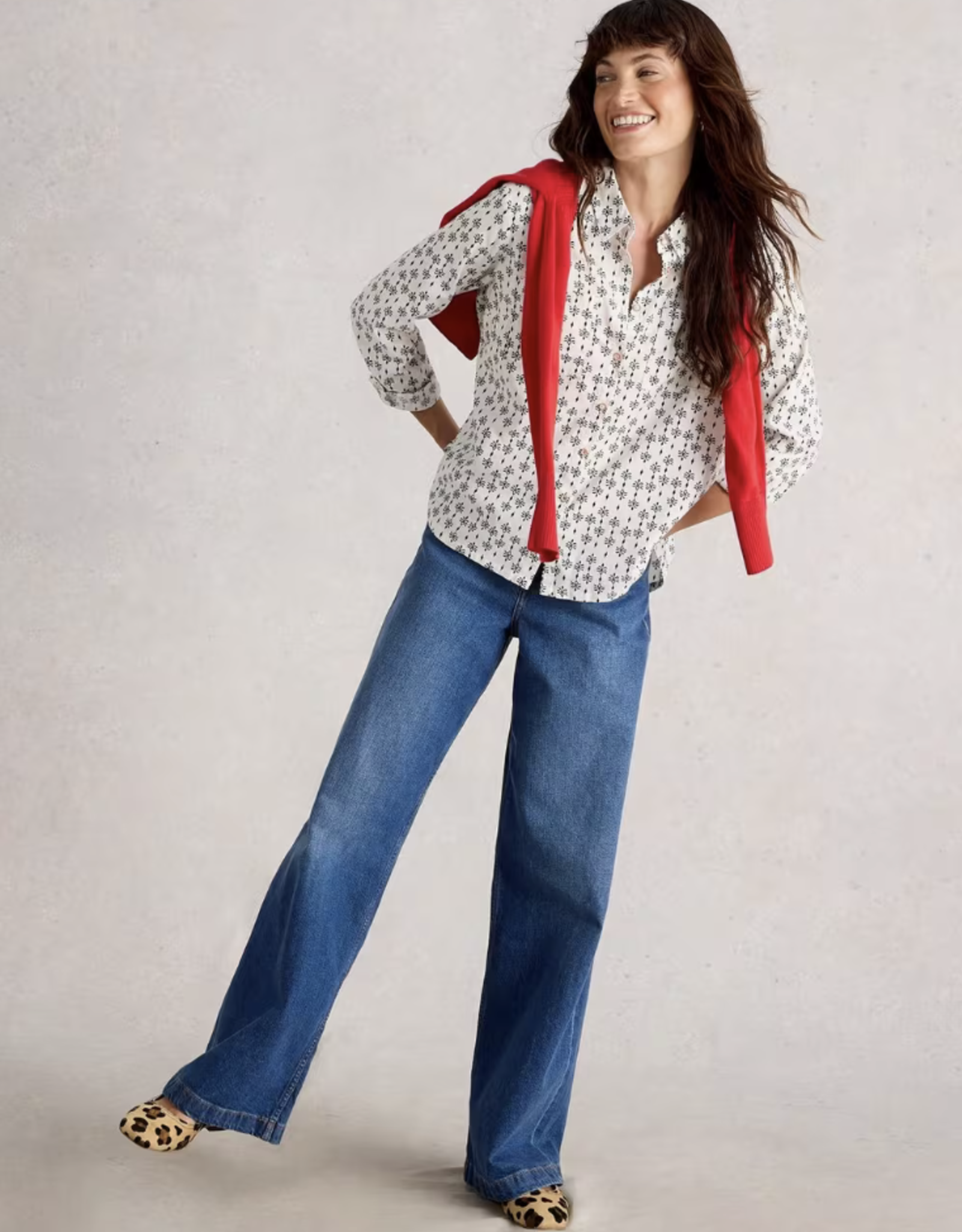 White Stuff White Stuff - 444302 Sophie Organic Cotton Shirt FW25