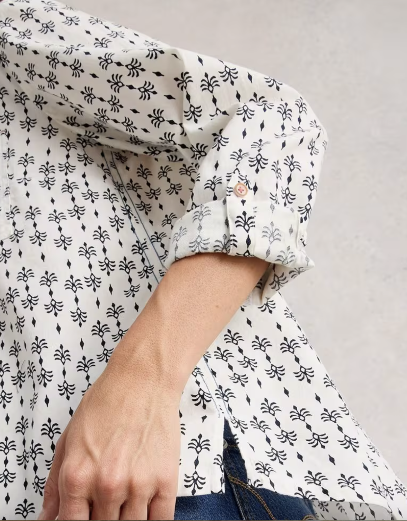 White Stuff White Stuff - 444302 Sophie Organic Cotton Shirt FW25