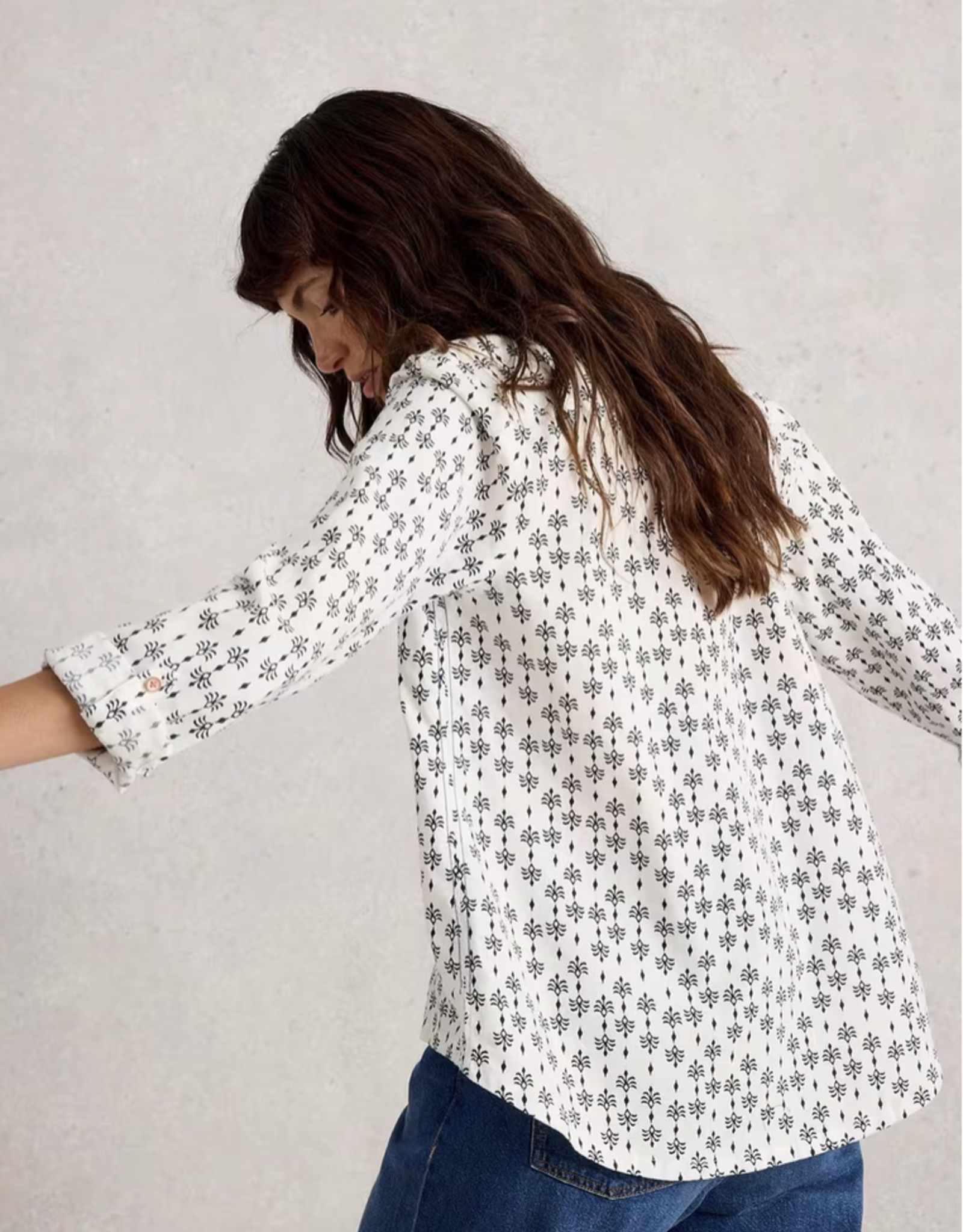 White Stuff White Stuff - 444302 Sophie Organic Cotton Shirt FW25