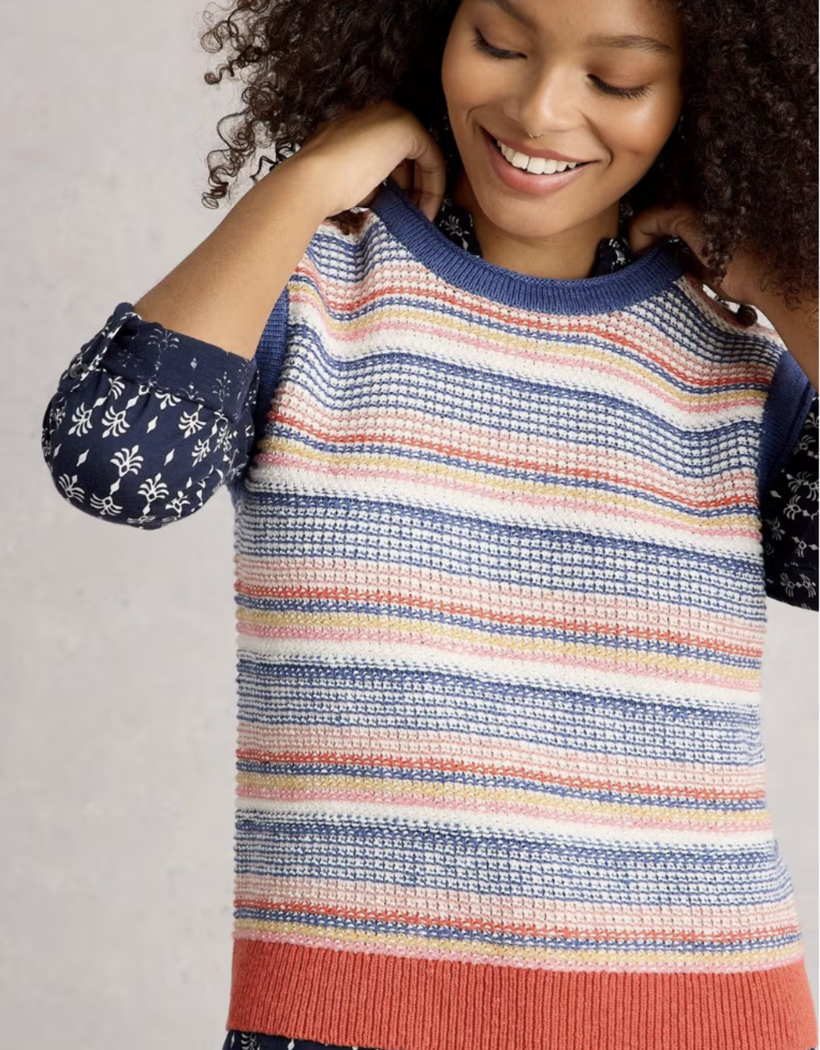 White Stuff White Stuff- 444094 Tara Textured vest FW25