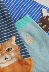 White Stuff White Stuff- 444142 3 Pk Cat Pals Bas chevilles FW25