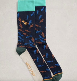 White Stuff White Stuff- 444138 Embroidered Ankle sock FW25