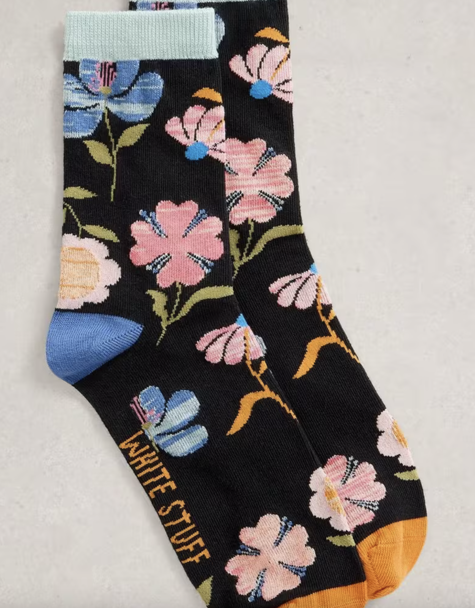 White Stuff White Stuff- 444139 Floral Ankle Sock FW25 (2 clrs)