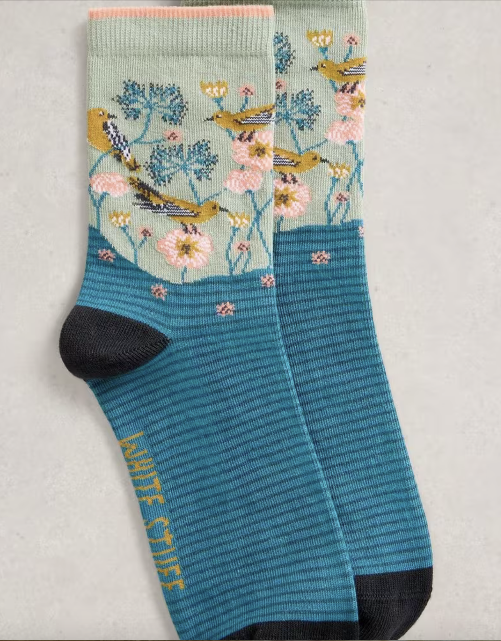 White Stuff White Stuff- 444139 Floral Ankle Sock FW25 (2 clrs)
