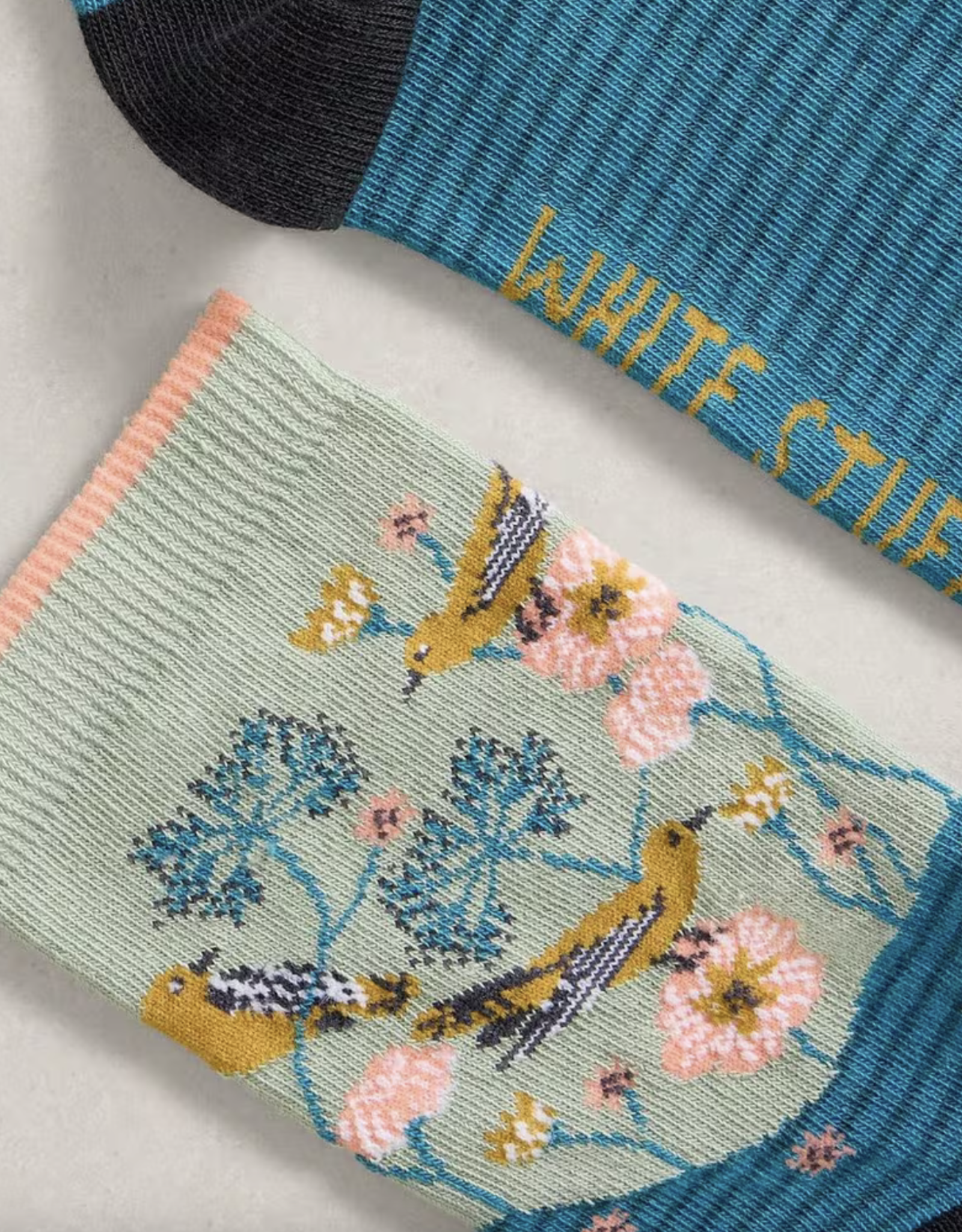 White Stuff White Stuff- 444139 Floral Ankle Sock FW25 (2 clrs)