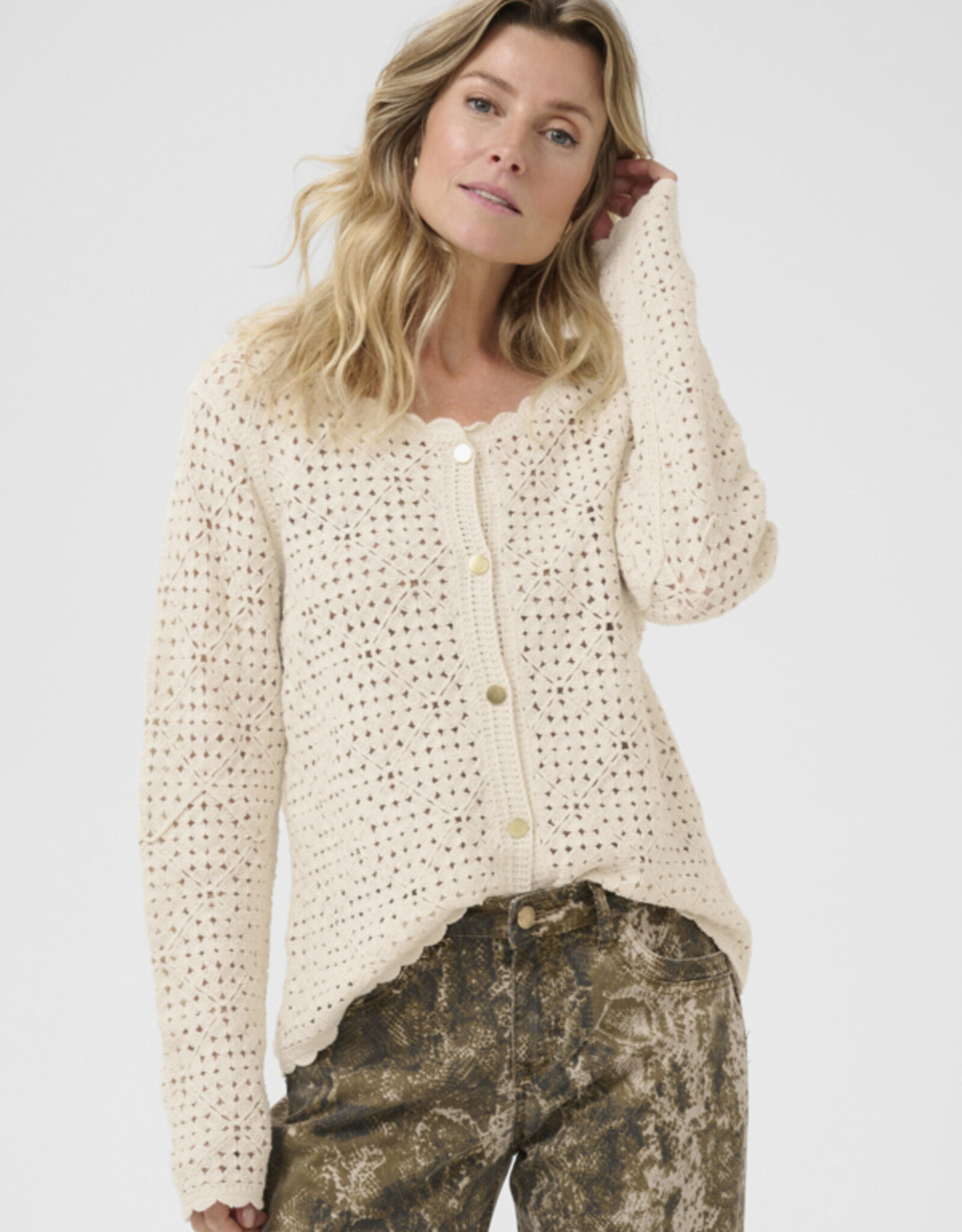 Cream Cream - CRKip Crochet Cardigan FW25