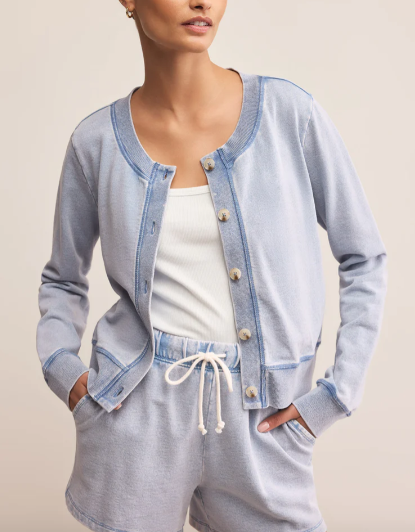 Z Supply Z Supply - ZT253221 Daily Knit Denim Cardigan FW25