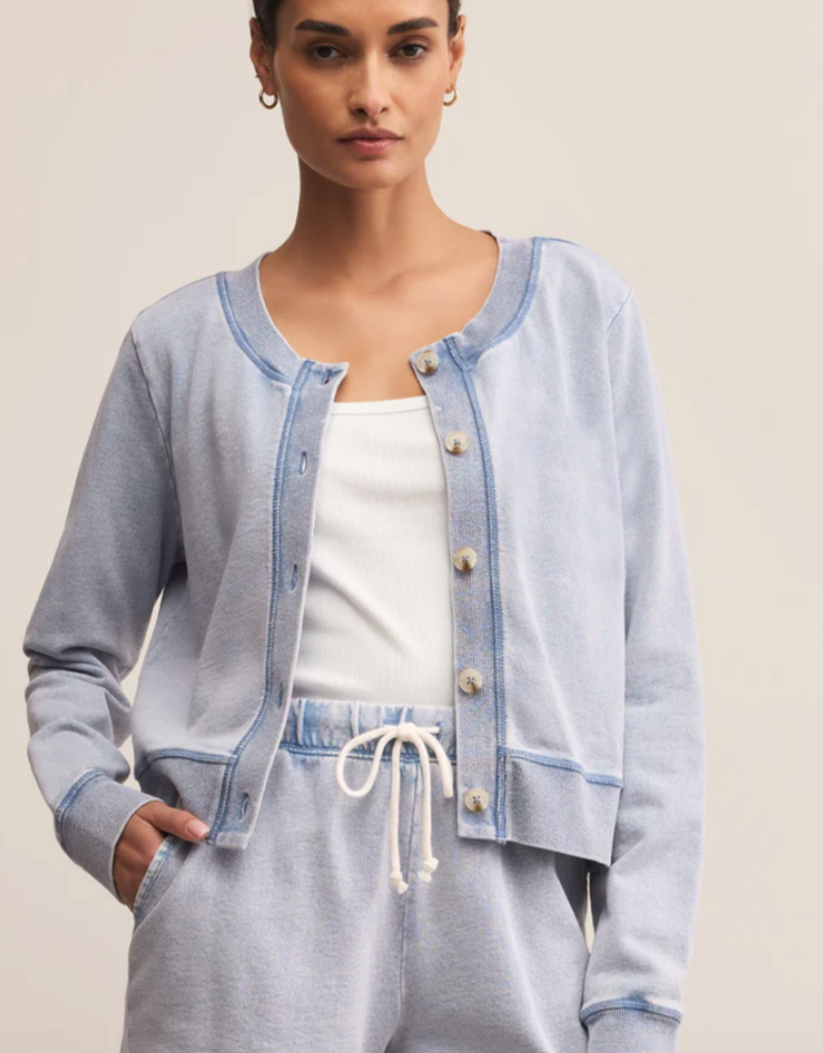 Z Supply Z Supply - ZT253221 Daily Knit Denim Cardigan FW25