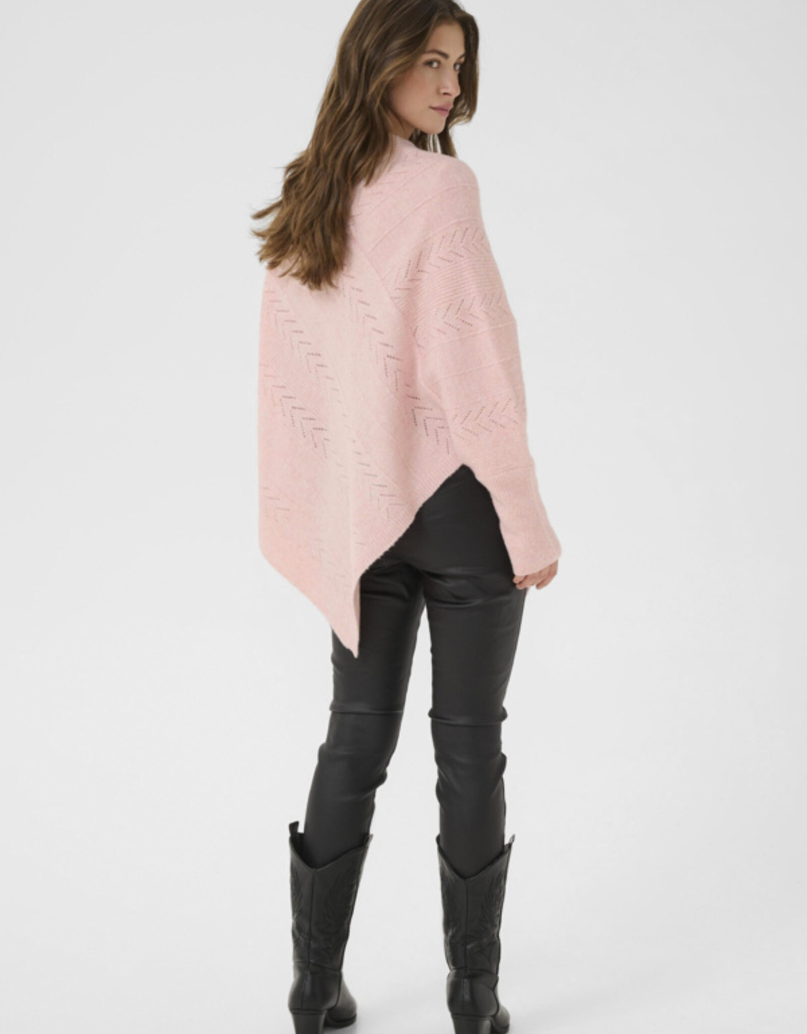 Cream Cream - CRHoliday Knit Poncho FW25