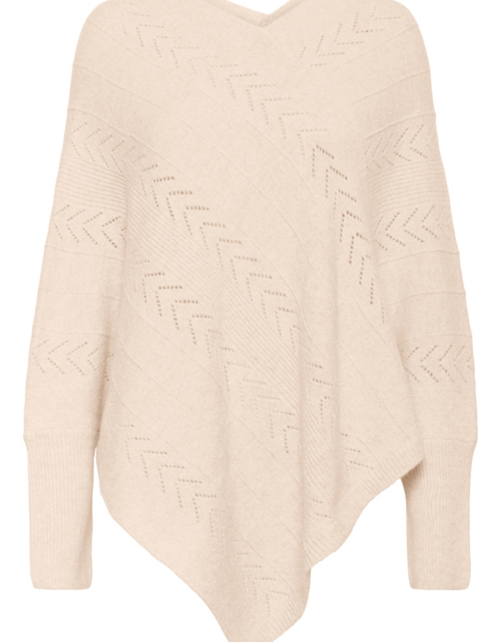 Cream Cream - CRHoliday Knit Poncho FW25