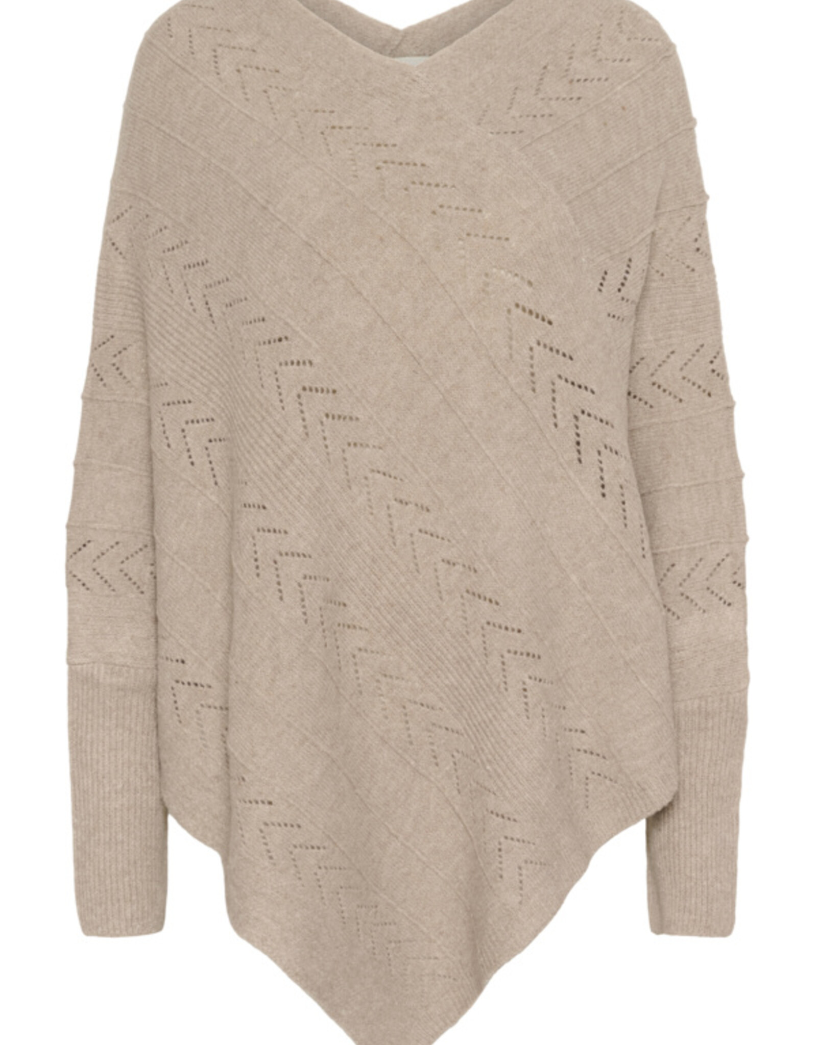 Cream Cream - CRHoliday Knit Poncho FW25