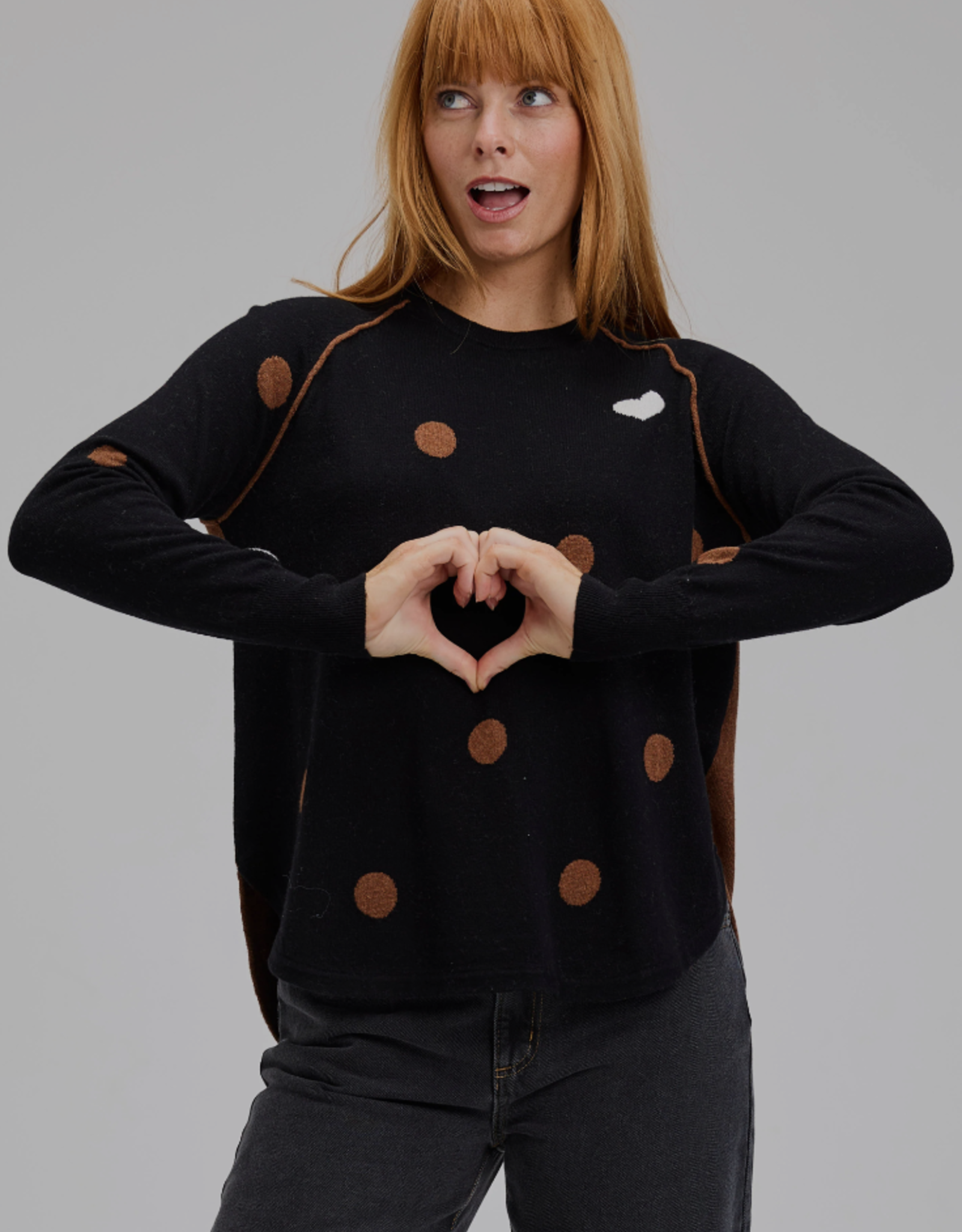 ZAKET & PLOVER Zaket & Plover - ZP7539U Spot The Love Sweater FW25