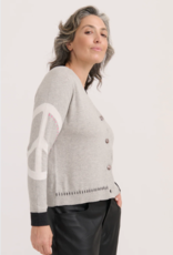ZAKET & PLOVER Zaket & Plover - ZP7538U Peace Please Cardi FW25 ZAKET & PLOVER Zaket & Plover - ZP7538U Peace Please Cardi FW25